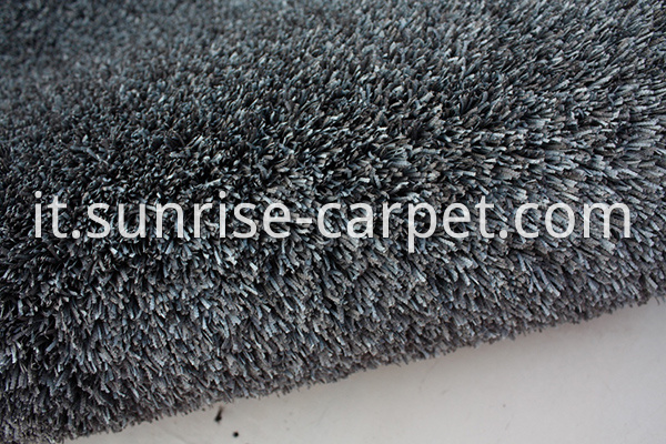 Fabric polyester gradational color floor carpet blue grey 